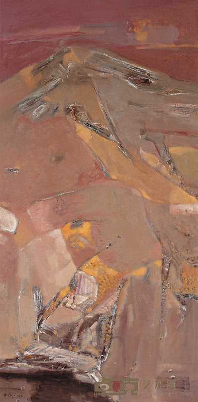 白羽平 风景一 160×80cm